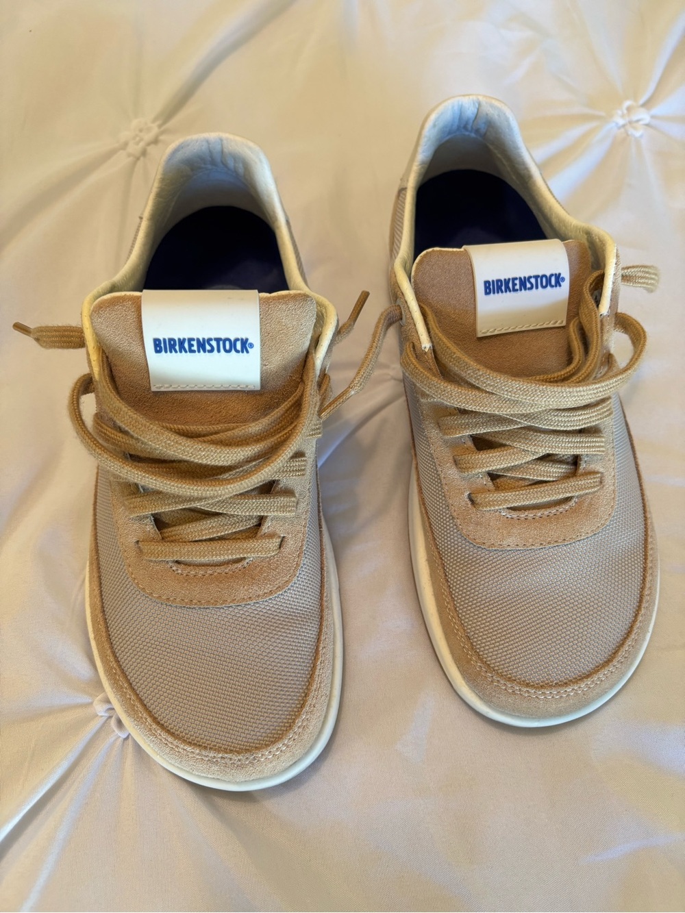 Birkenstock Honnef City Beige Lace-Up Sneakers